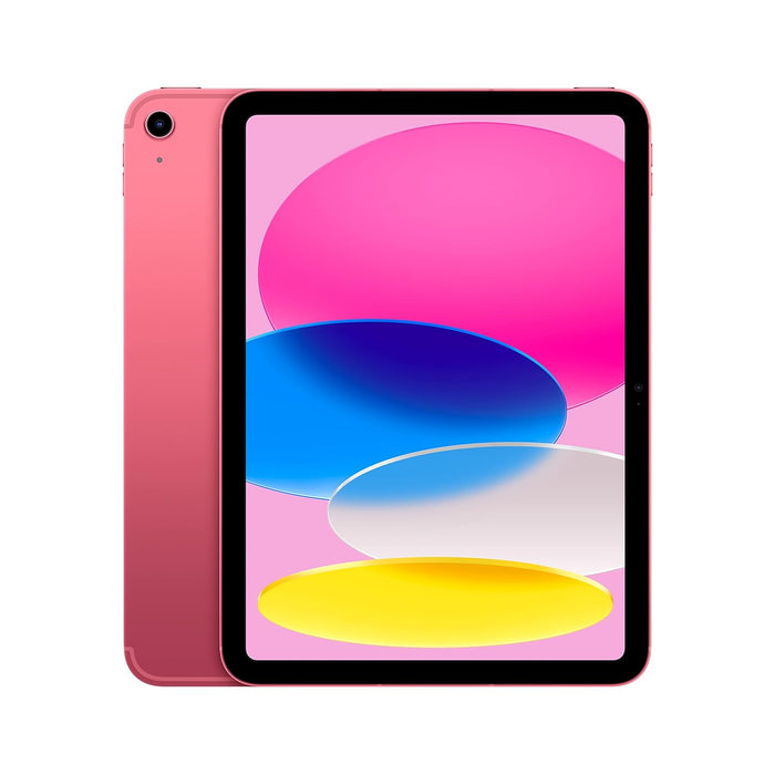 Apple iPad (10th Generation): with A14 Bionic chip, 256GB, Wi-Fi 6, 12MP front/12MP Back Camera, Touch ID, All-Day Battery Life-Pink