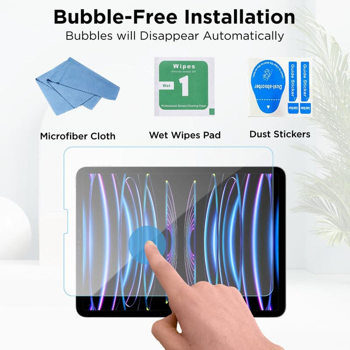 Robustrion Tempered Glass for iPad Air 4th 5th Generation/iPad Pro 11 inch 2022/2021/2020/2018 Screen Protector Guard - Pack of 1