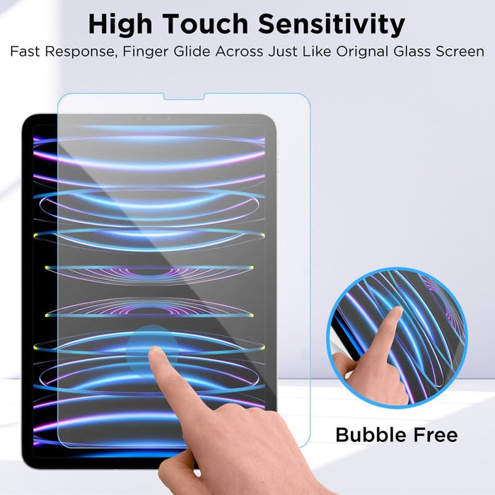 Robustrion Tempered Glass for iPad Air 4th 5th Generation/iPad Pro 11 inch 2022/2021/2020/2018 Screen Protector Guard - Pack of 1
